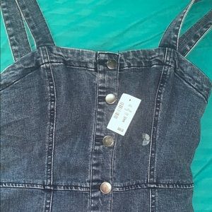 Jean button down dress